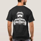 T-shirt noir de "4-Stroker" Sledders.com (Dos)