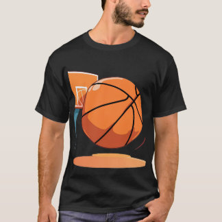 T-shirt noir de base Big Basketball