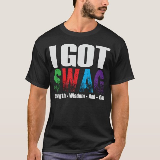 T-shirt noir de butin (Devant)