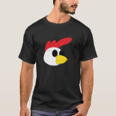 T-shirt Noir de coq (Devant)