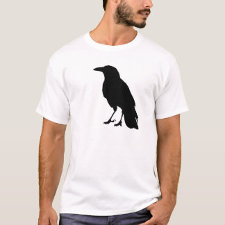 T-shirt noir de corneille