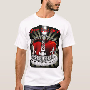T-shirt noir de couronne