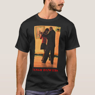 T-shirt Noir de danseurs de tango