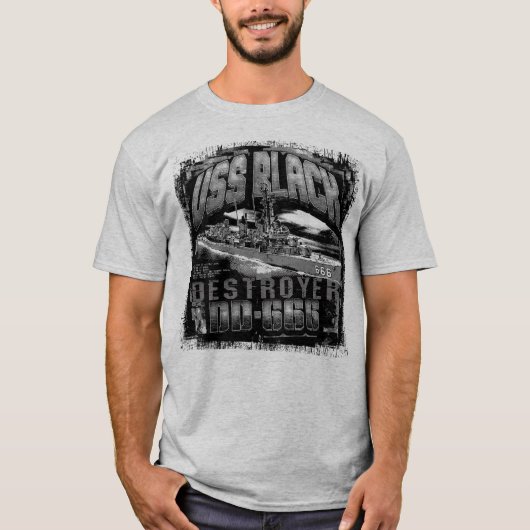 T-shirt noir de destroyer (Devant)