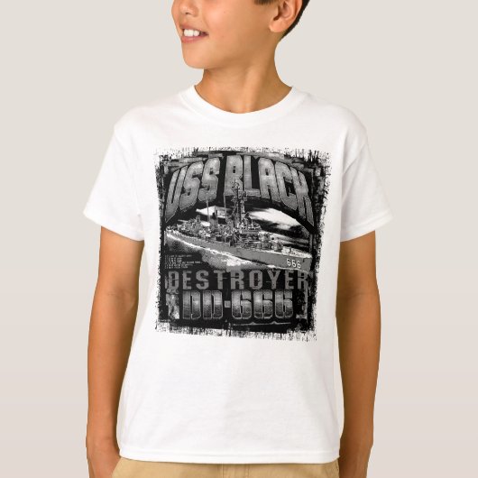 T-shirt noir de destroyer (Devant)