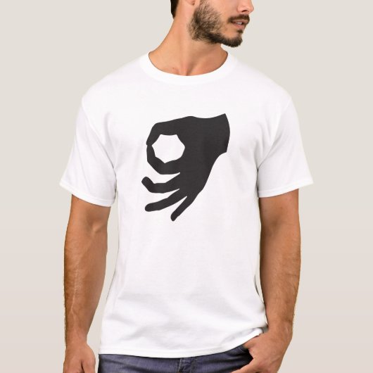 T-shirt Noir de jeu de cercle (Devant)