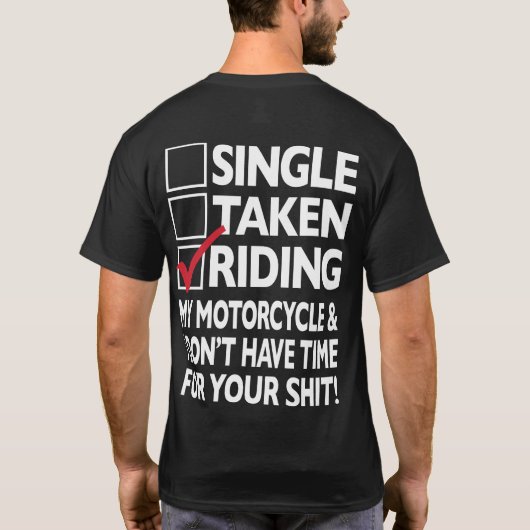 T-shirt noir de l'équitation des hommes classiques (Dos)