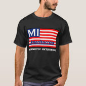T-shirt noir de logo d'Ameritocracy (Devant)