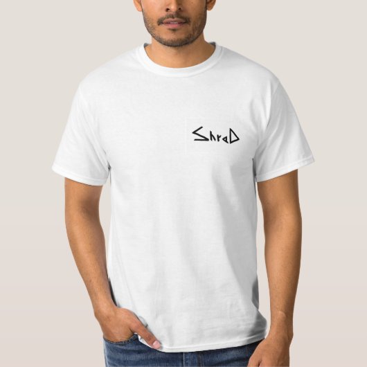 T-shirt noir de logo de lambeau (Devant)