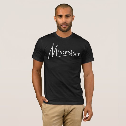 T-shirt noir de Mindurance (Devant entier)