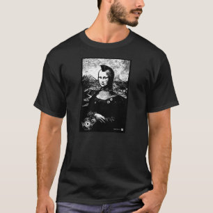 T-shirt Noir de Mohawk de Mona