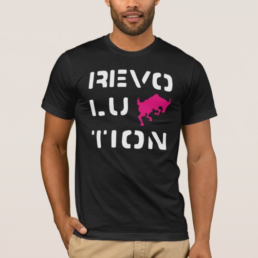T-shirt Noir de RÉVOLTE (Devant)