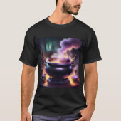 T-shirt noir de sorcière (Devant)