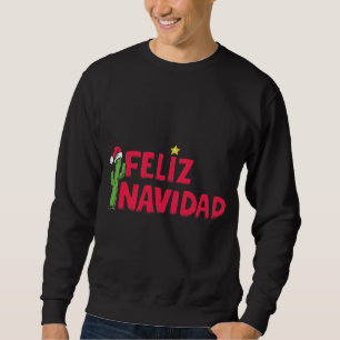 T-shirt noir de sweatshirt de Feliz Navidad