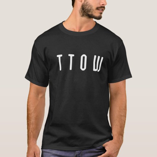 T-shirt noir de TTOW (Devant)