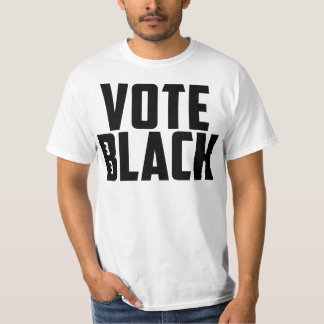 T-shirt Noir de vote (pièce en t blanche)