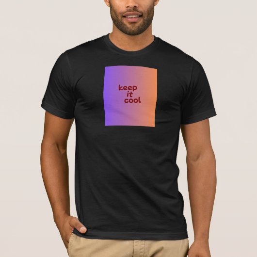 T-shirt noir demi-manches (Devant)