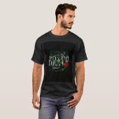 t-shirt noir demi-manches (Devant entier)
