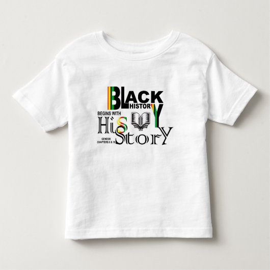 T-shirt noir d'enfant en bas âge (Devant)