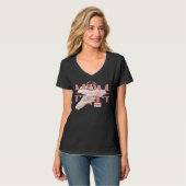 T-shirt noir design pour mère (Devant entier)