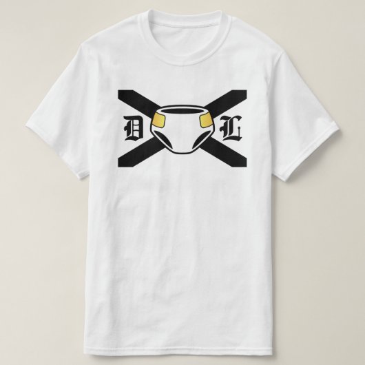 T-shirt noir DL (Design devant)