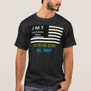 T-shirt noir DOO BROWN