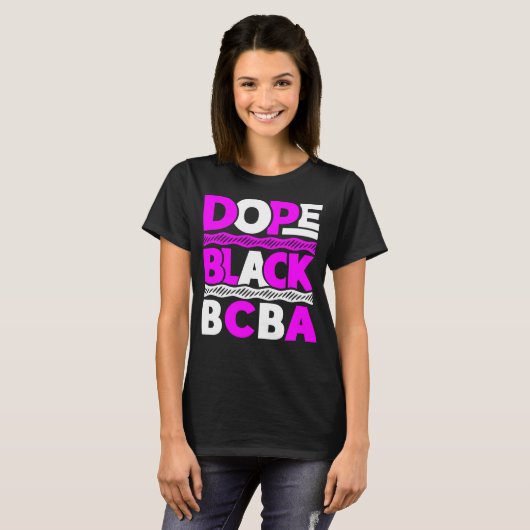 T-shirt noir Dope BCBA (Devant entier)