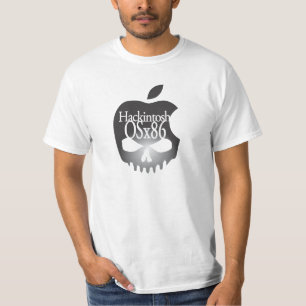 T-shirt Noir du logo 3D de Hackintosh OSx86
