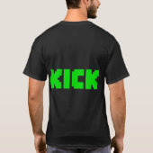 T-shirt noir du logo KICK (Dos)