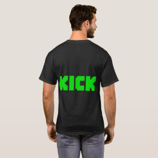 T-shirt noir du logo KICK