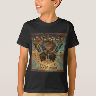 T-shirt noir du papillon des enfants
