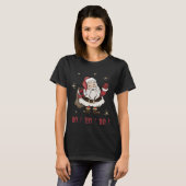 T-shirt noir du Père Noël (Devant entier)