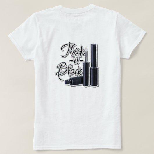 T-shirt noir épais (Design dos)