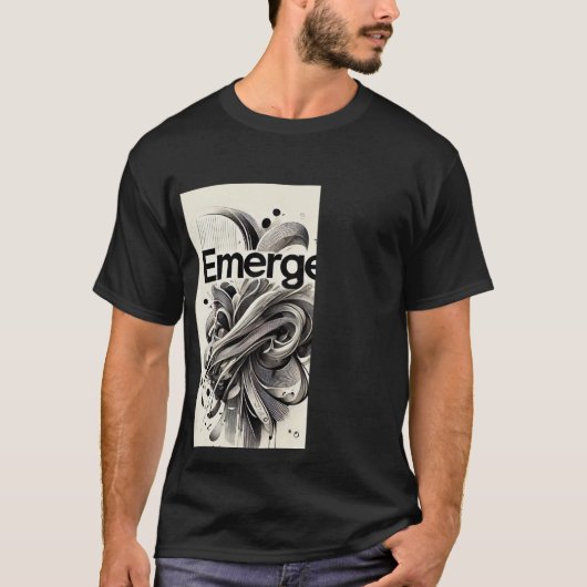 t-shirt noir et blanc (Devant)