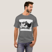 T-shirt noir et blanc de géant du Jersey (Devant entier)