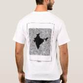 T-shirt Noir et blanc de Masala de camp (Dos)