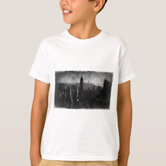 T-shirt Noir et blanc New York City (Devant)