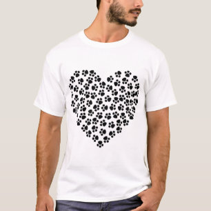 T-shirt noir et blanc simple