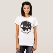 T-shirt Noir et blanc simple (Devant entier)