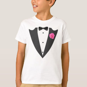 T-shirt noir et blanc Tuxedo