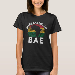 T-shirt Noir et instruit BAE Pride Histoire Mois Enseignan