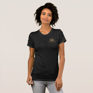 T-shirt Noir et Reine B d'or