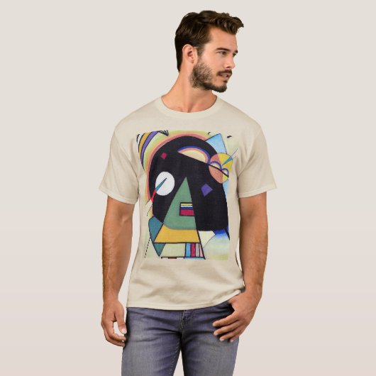 T-shirt Noir et Violet - Kandinsky (Devant entier)