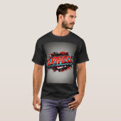 T-shirt noir EXPRESS masculin (Devant entier)