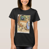 T-shirt noir féminin pour les pousses de vélo (Devant)