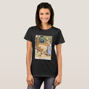 T-shirt noir féminin pour les pousses de vélo