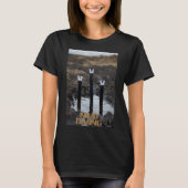 T-shirt noir femmes plongée en boue (Devant)