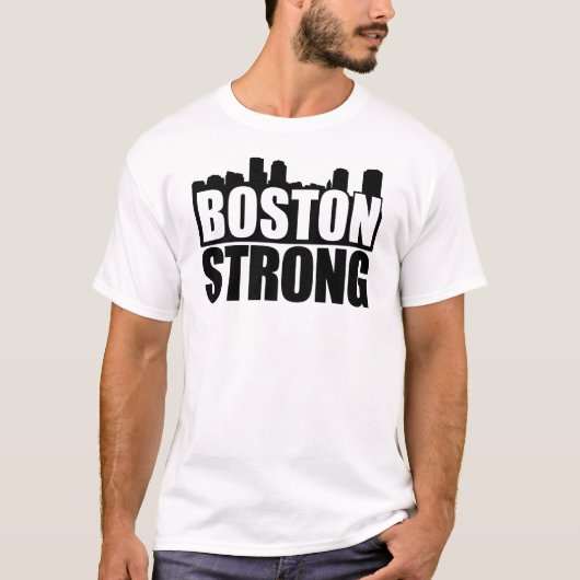 T-shirt Noir fort de Boston (Devant)