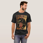 T-shirt Noir forte infirmière Afro Love Melanin Afro Ameri (Devant entier)