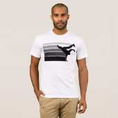 T-shirt Noir gry de gradient de BBOY (Devant entier)